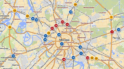 Карта москвы для автомобилистов